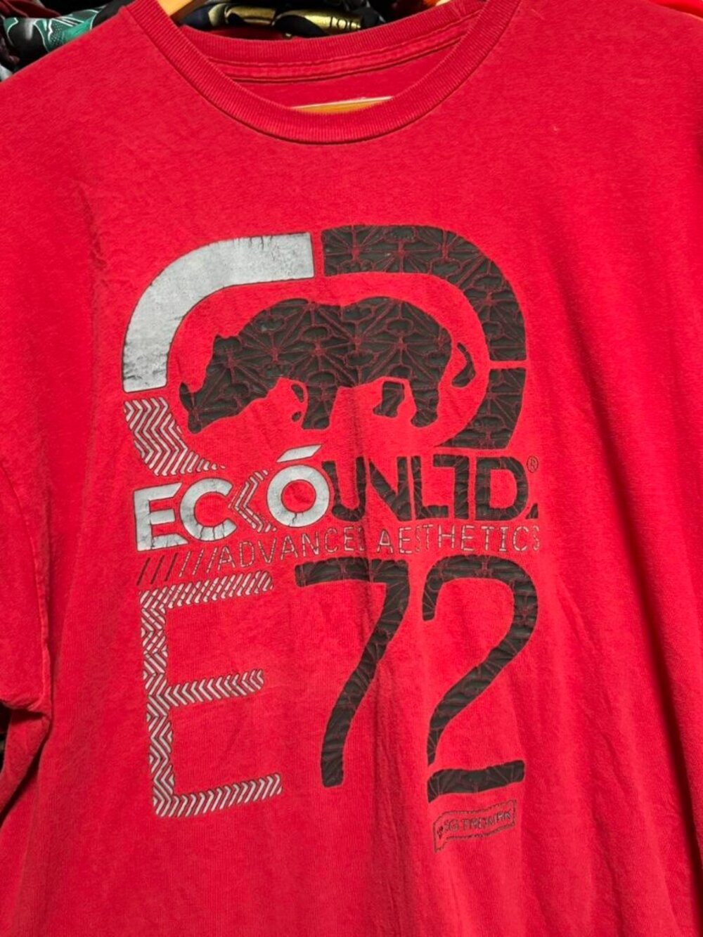 Ecko Unltd rhino advanced athletics e72 red graphic t shirt
